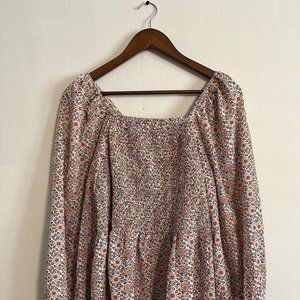DownEast Floral Smocked Top - NWOT